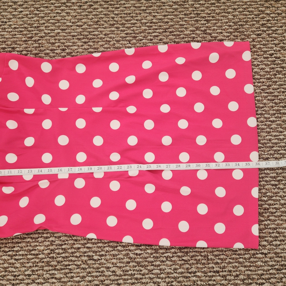 Alyx Pink and White Polka Dot Midi Dress - Picture 7 of 7